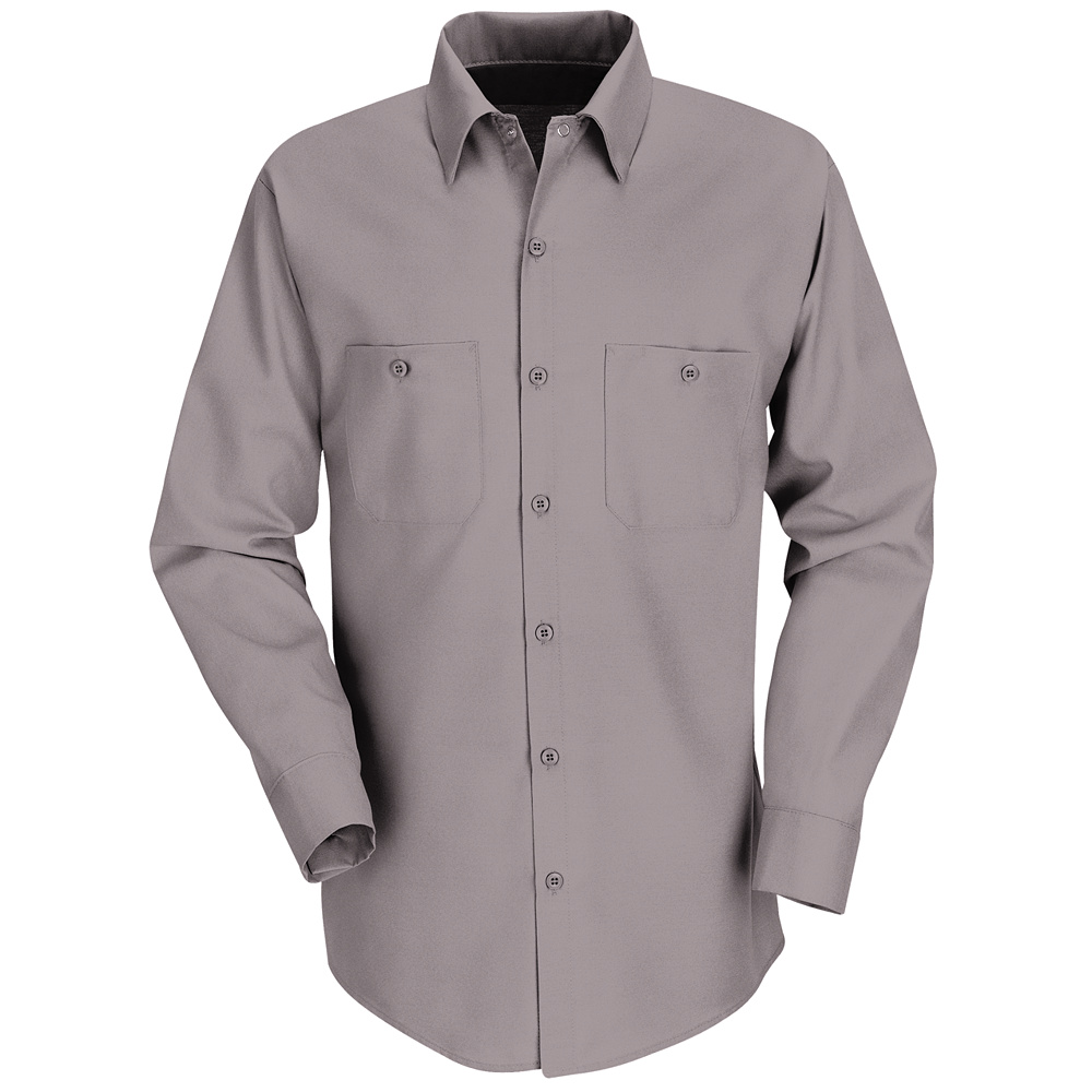 Red Kap Best Selling Solid Color Long Sleeve Work Shirt SP14 Red
