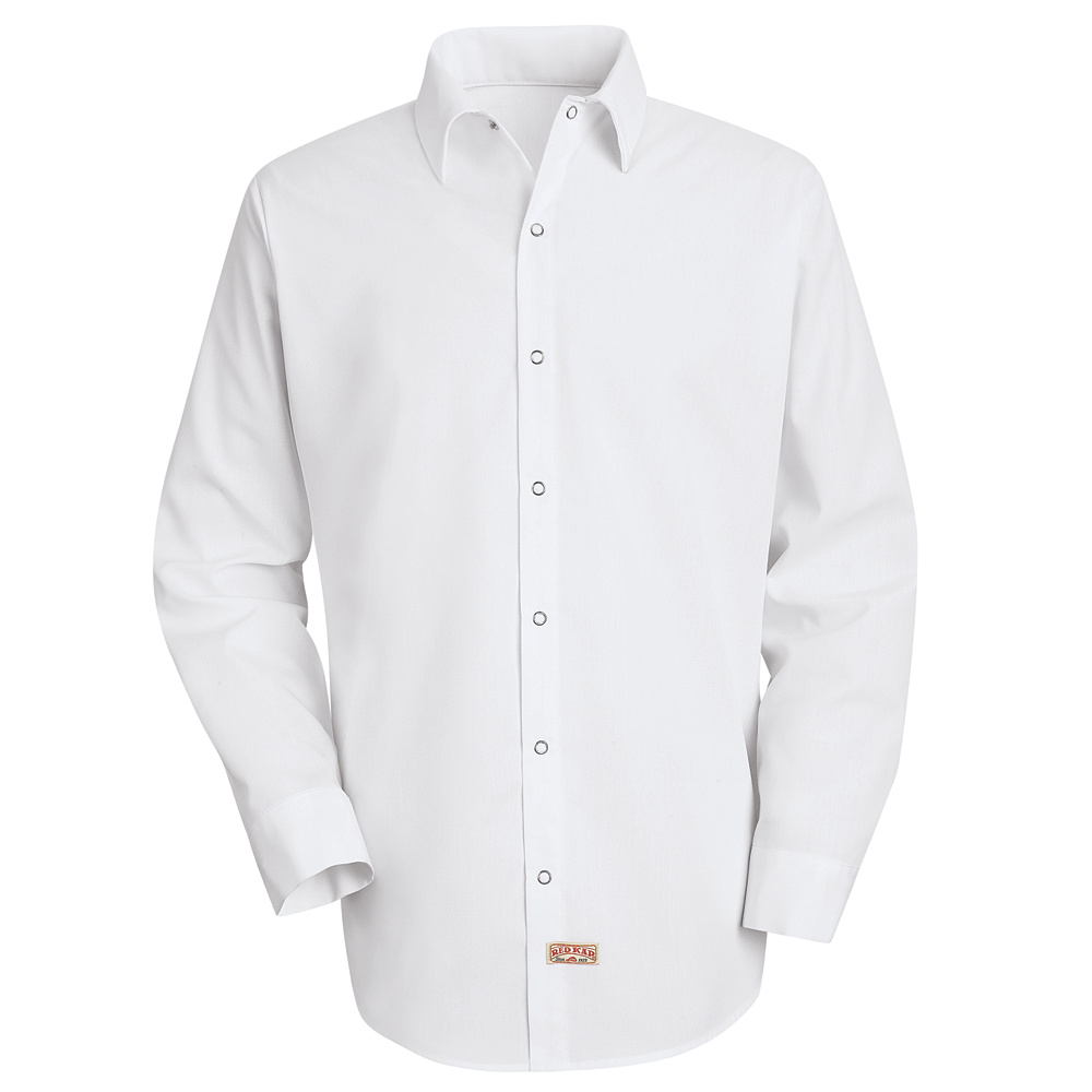 Pocketless Polyester-100% Long Sleeved Work Shirt - SS16