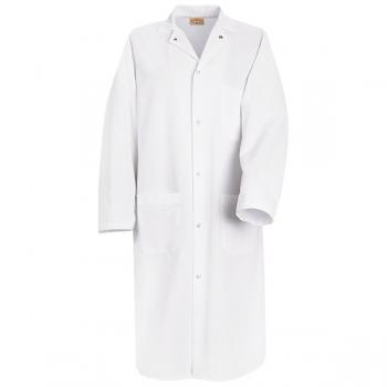 Gripper-Front Spun Poly Butcher Coat - KS64