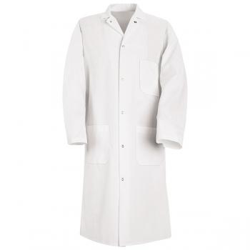 Gripper-Front Spun Poly Butcher Coat - KS62